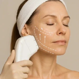 Woman having HI-FU to reduce wrinkles call LA LIPO Cannock Now!