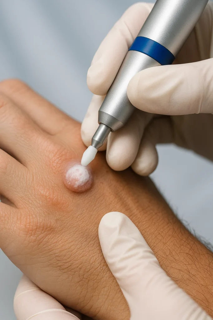 example of wart removal Cannock using cryopen