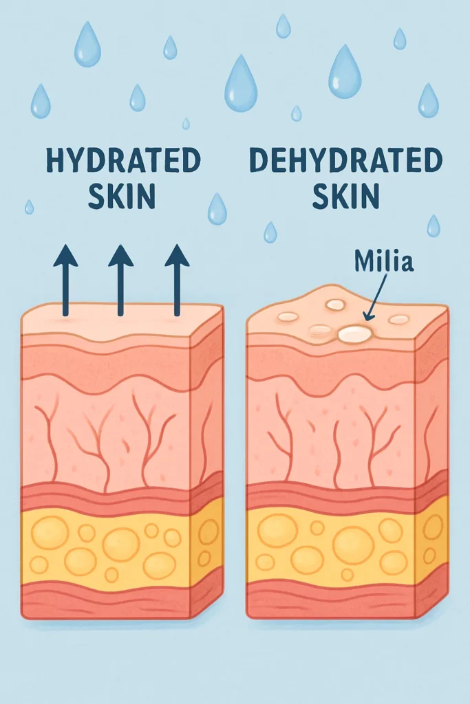 The importance of hydration and milia production Cannock