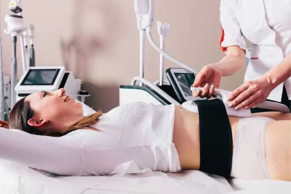 woman having body sculpting to help improve her body image and her mental health Cannock